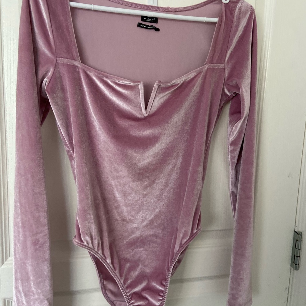 Pink Velvet bodysuit!